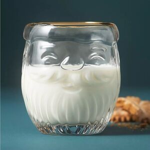 Anthropologie North Pole SANTA Juice Glass